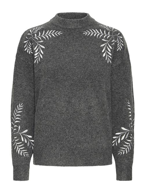 b.young Pullover ' BYMAGGE'  mørkegrå / hvid