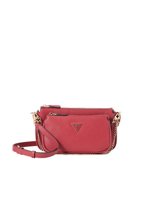 GUESS Skuldertaske 'NOELLE II DBL POUCH CROSSBODY'  grenadine