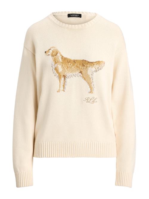 Lauren Ralph Lauren Petite Pullover 'RIEDNEE'  creme / brun / lysebrun / hvid