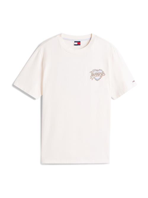 Tommy Jeans Shirts 'HEART'  azur / pastelgrøn / orange / hvid