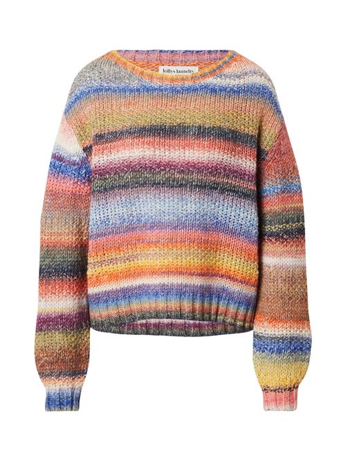 Lollys Laundry Pullover 'Fairhaven'  blå / gul / orange / vinrød