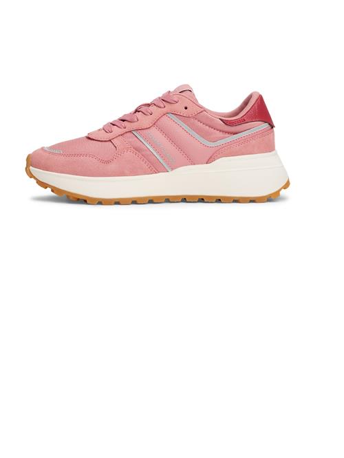 Tommy Jeans Sneaker low 'CLEATED RUNNER'  lysegrå / lyserød