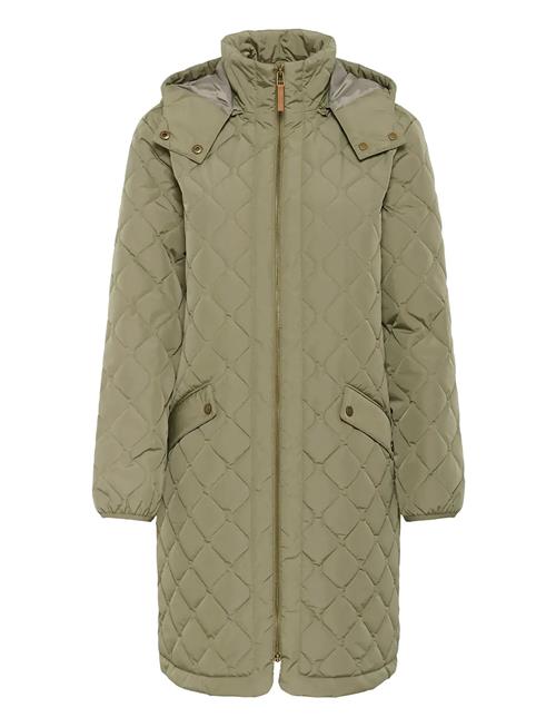 Crarwen Jacket W. Hood Cream Khaki