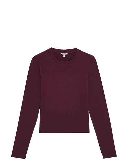 Se Everyday Regular Long Sleeve Tee Organic Basics Purple ved Booztlet