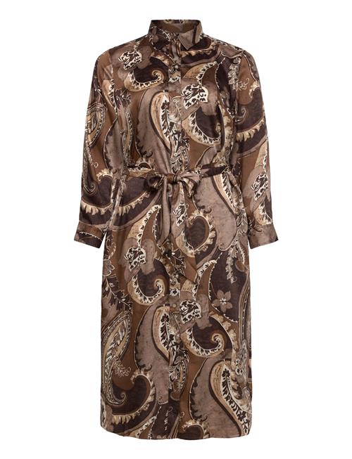 Se Paisley Twill Shirtdress Lauren Women Brown ved Booztlet