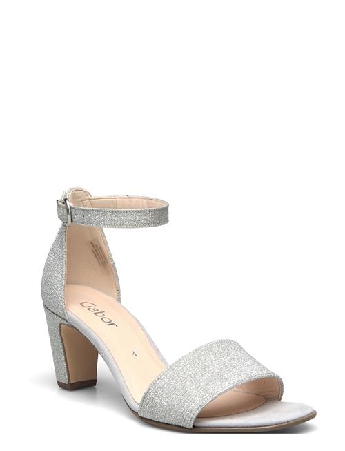 Se Ankle-Strap Sandal Gabor Silver ved Booztlet