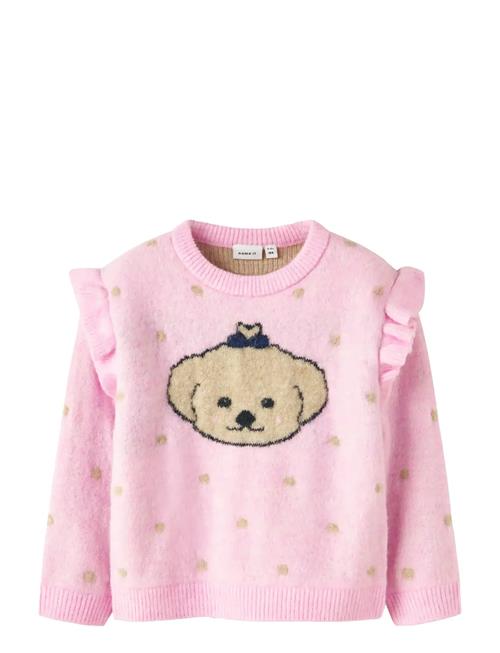Nmfnede Ls Knit Name It Pink