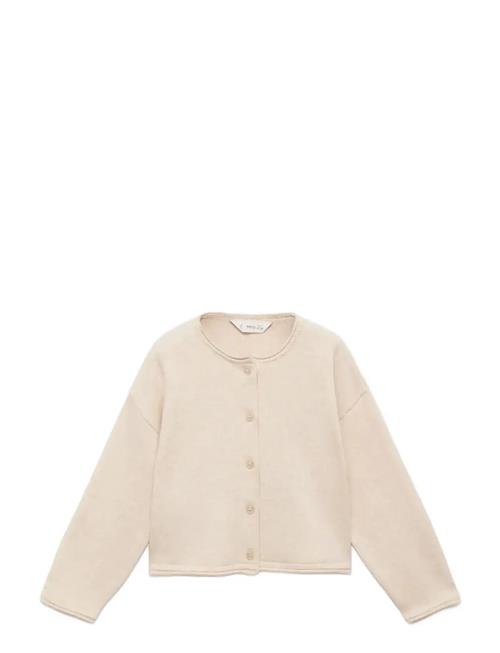 Knitted Button Cardigan Mango Beige