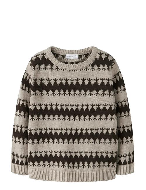 Nmmoscar Ls Knit Name It Beige