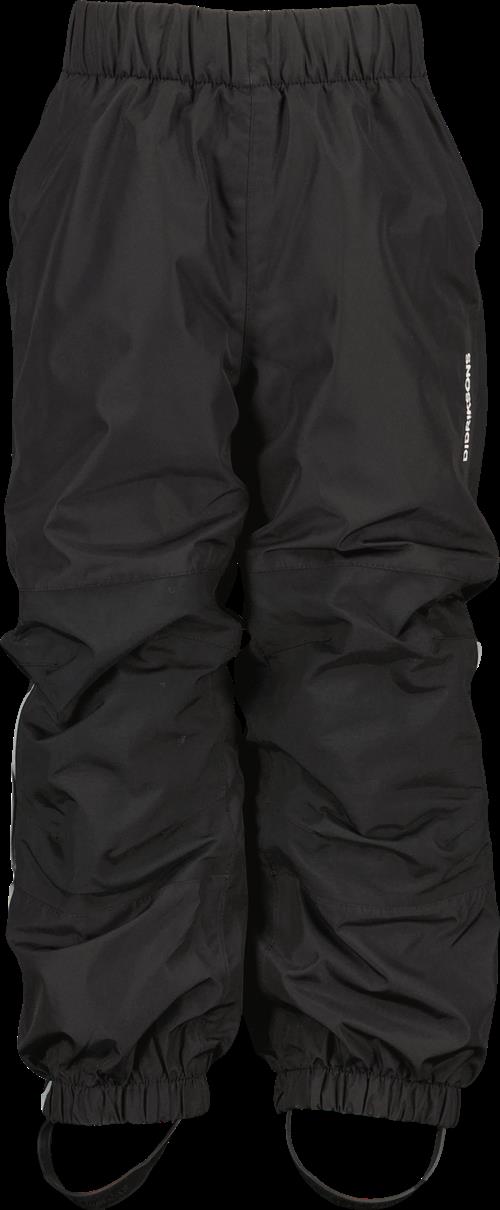 Didriksons Narvi Kids 2 Bukser Black  Black-110 cm  Sort  110 cm  Unisex