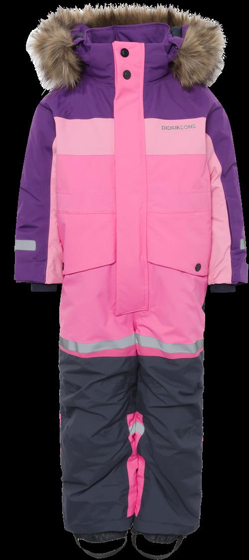 Didriksons Bjärven Kids 4 Overordnet Vinter Sweet Pink  Sweet pink-80 cm  Lyserød  80 cm  kvinde