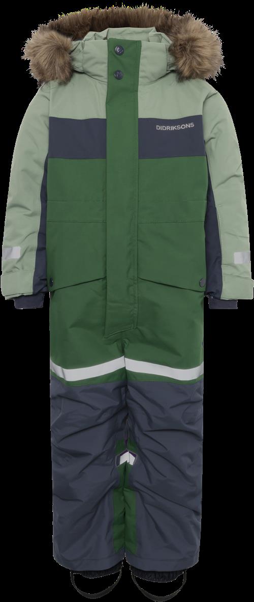 Didriksons Bjärven Kids 4 Overordnet Vinter Light Moss  Light Moss-120 cm  Grøn  120 cm  Unisex