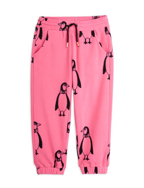 Mini Rodini Penguin Fleece-bukser Pink  Pink 116/122 cm  Lyserød  116/122 cm  kvinde