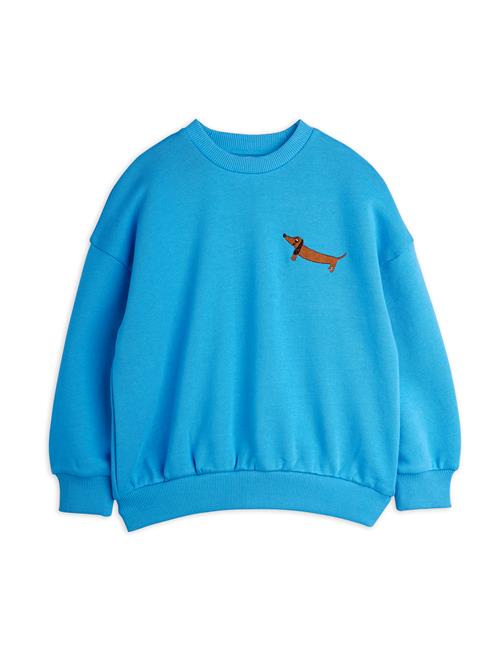 Mini Rodini GOTS Dog Sweatshirt Blue  Blue 80/86 cm  Blå  80/86 cm  mand