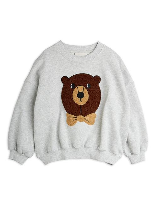 Mini Rodini GOTS Bear Chenille Sweatshirt Grey  Grey 92/98 cm  Grå  92/98 cm  mand