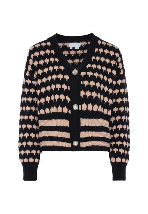BLONDA Cardigan  beige / sort