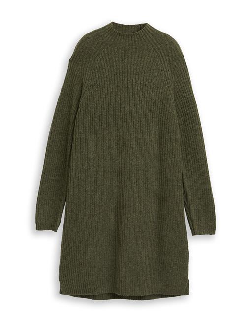 TOM TAILOR DENIM Strikkjole  grøn-meleret
