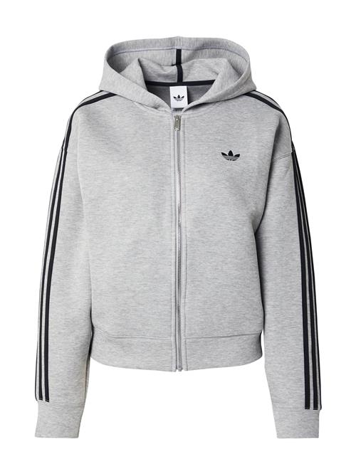 ADIDAS ORIGINALS Sweatjakke 'Spacer'  grå / sort