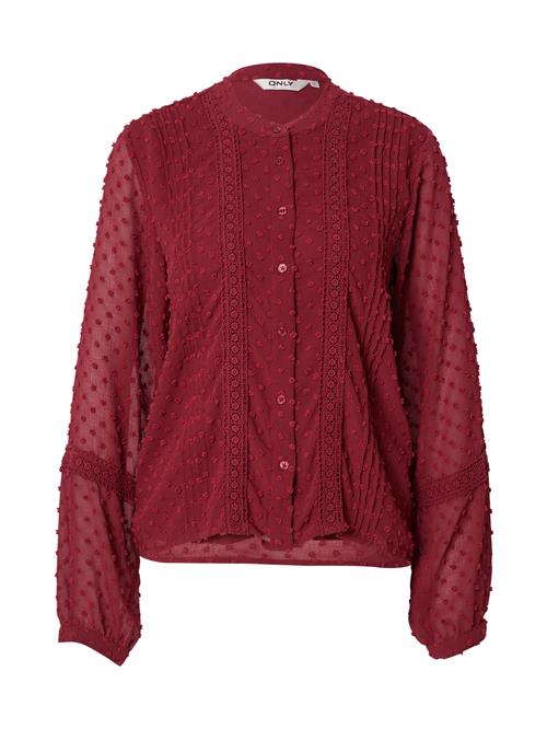 ONLY Bluse 'ONLMELIA'  vinrød