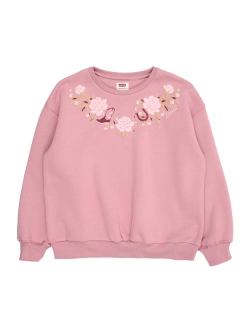 Levi's Kids Sweatshirt 'ROSE FRONT'  lysegrøn / blomme / rosé / vinrød
