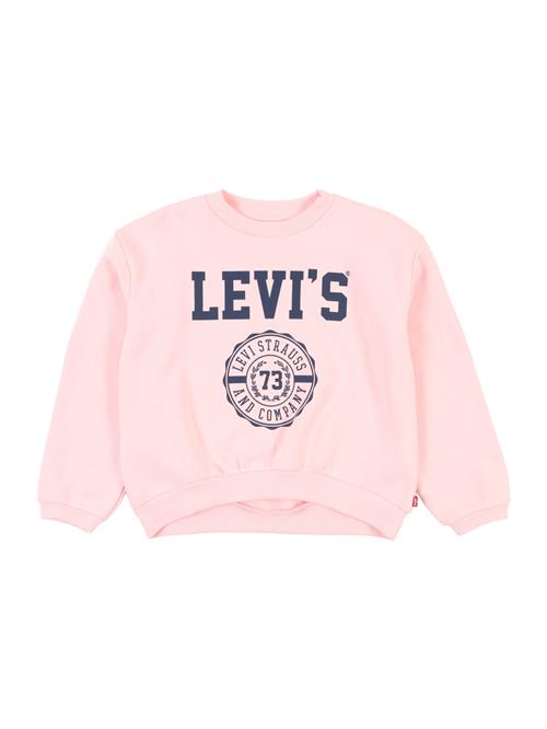 Levi's Kids Sweatshirt 'LVG COLLEGIATE CREW'  navy / lyserød