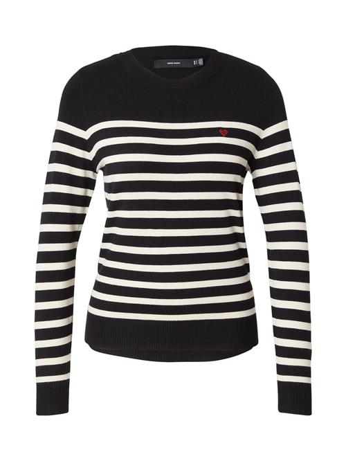 VERO MODA Pullover 'VMDORY'  sort / hvid
