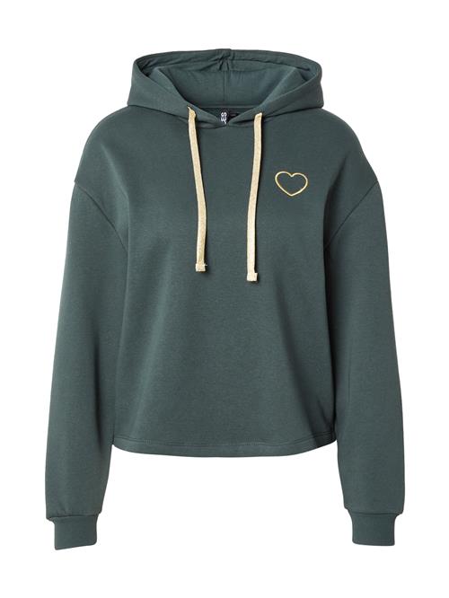PIECES Sweatshirt 'PCCHILLI'  gul / mørkegrøn