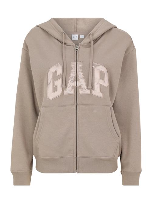 Gap Petite Sweatjakke 'HERITAGE'  lysebrun / greige