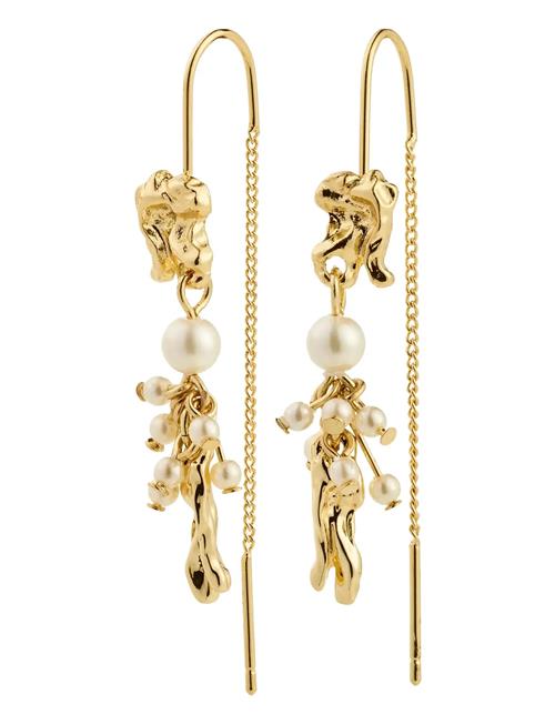 Milo Chain Earrings Gold-Plated Pilgrim Gold