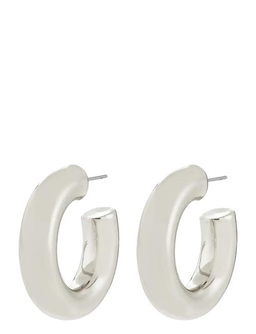 Phase Large Hoops Silver-Plated Pilgrim Silver
