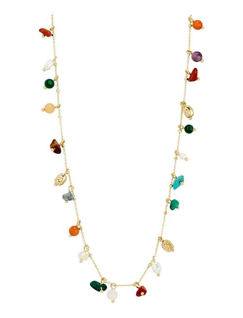 Between Necklace Gold-Plated Pilgrim Patterned