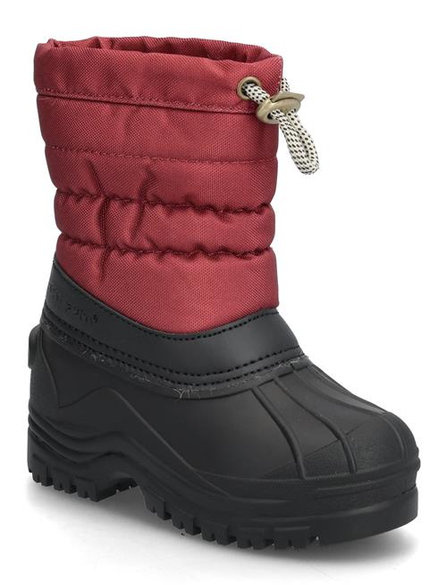 Pmwill Winter Boot Pom Pom Red