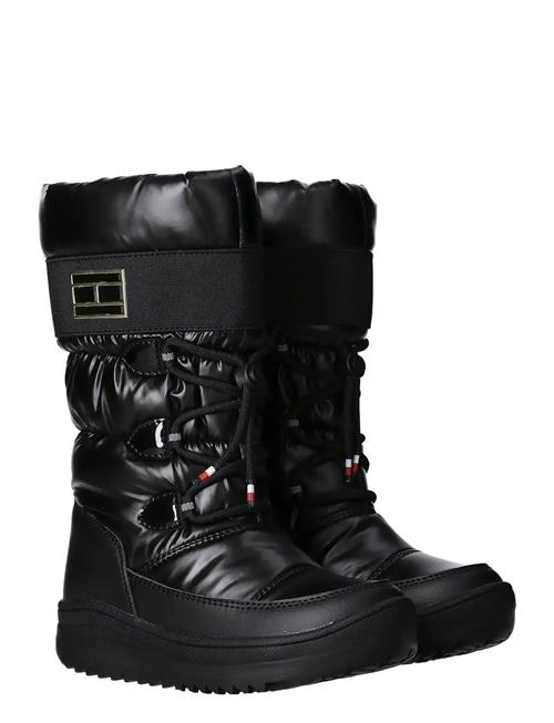 Se Tommy Hilfiger Snow Boots Faux Leather/Nylon Fabric Tommy Hilfiger Black ved Booztlet