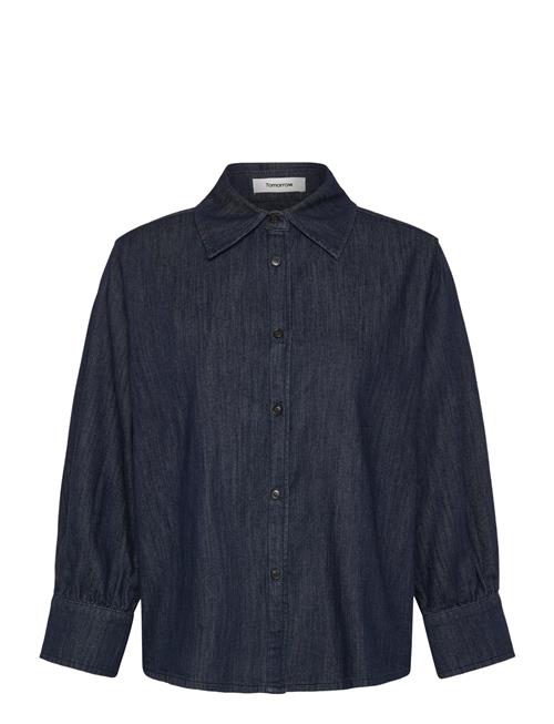 Trw-Key Hepburn 3/4 Shirt Wash Rins Tomorrow Navy