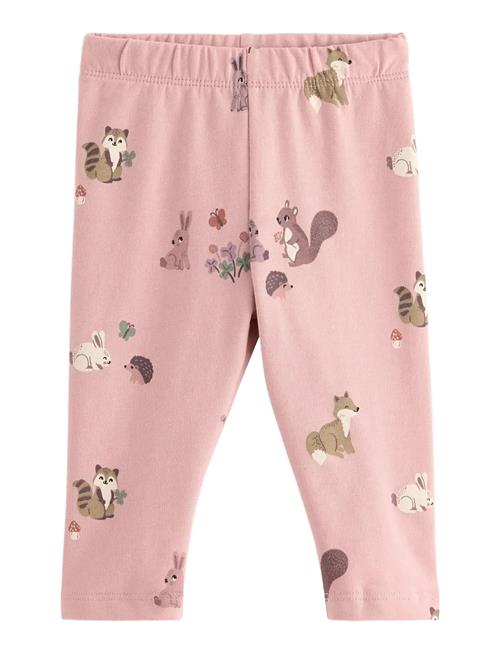 Leggings With Brushed Inside Lindex Pink