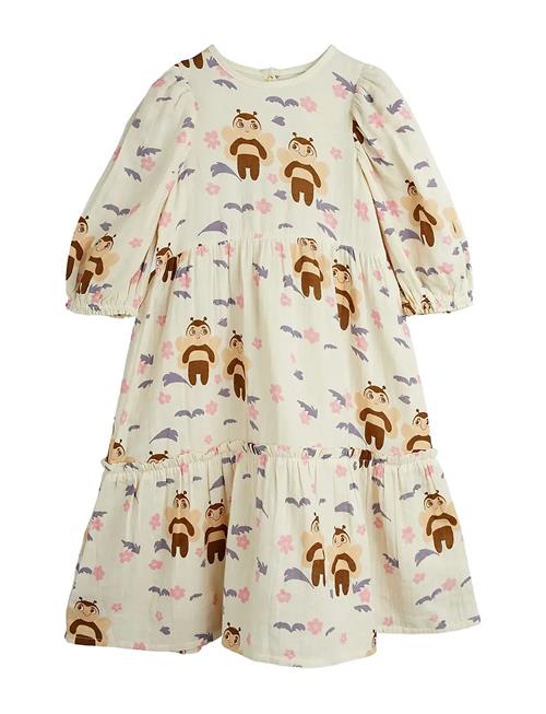 Muslin Bee Aop Woven Puff Sleeve Dress Mini Rodini Cream