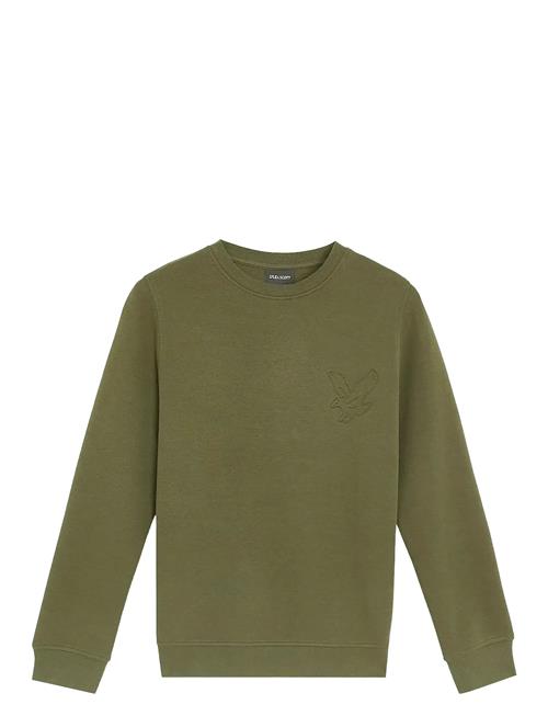 Embossed Eagle Crew Neck Lyle & Scott Green