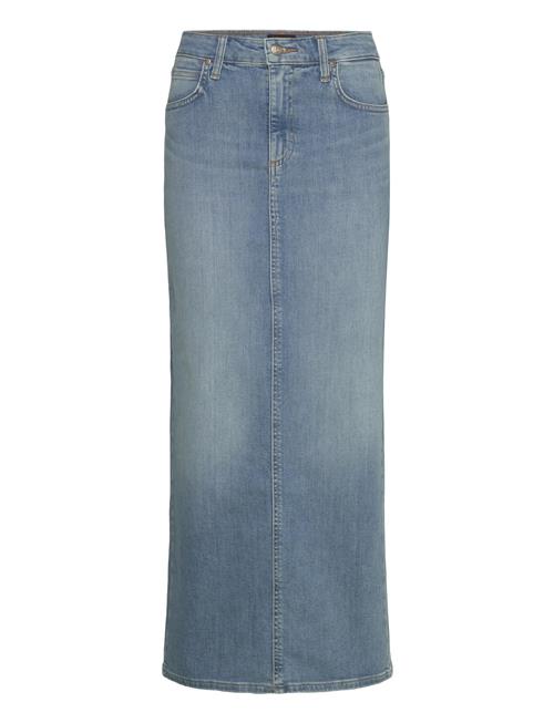 Back Slit Maxi Skirt Lee Jeans Blue