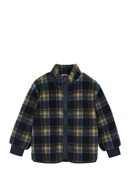 Teddy Jacket Aop W. Lining Minymo Navy