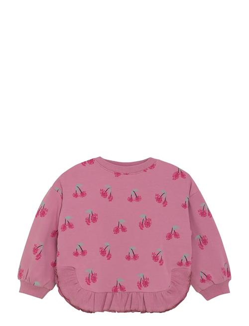 Sweatshirt Ls Aop Minymo Pink