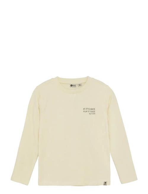 T-Shirt Longsleeve Backprint Daily 7 Cream