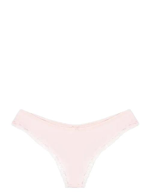 Flex Lace Thong Organic Basics Pink