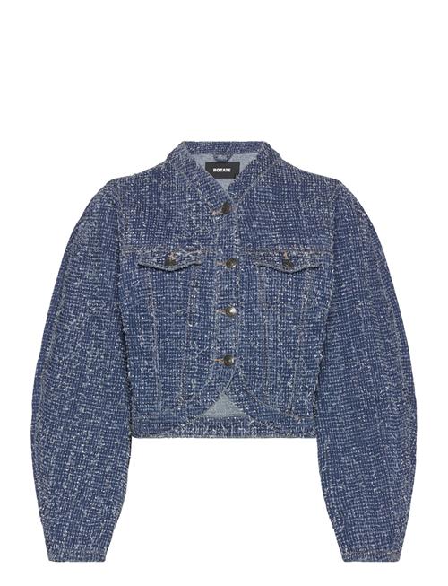 Round Sleeve Denim Jacket ROTATE Birger Christensen Blue
