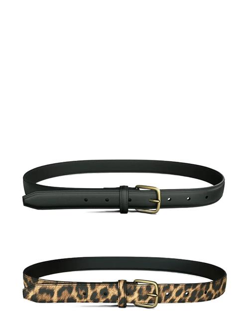 Pcoline 2-Pack Jeans Belt Noos Pieces Black