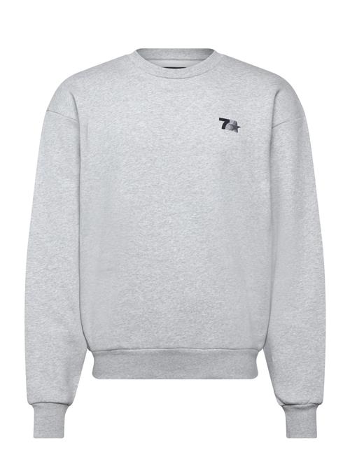 Organic Graphic Regular Crewneck 7 DAYS Active Grey