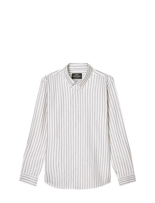 Cotton Oxford Sune Stripe Shirt Bd Fav Mads Nørgaard White