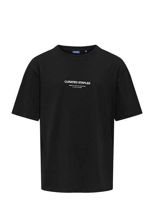 Osjcurated Rlx Print Ss Tee Vd ONLY & SONS Black