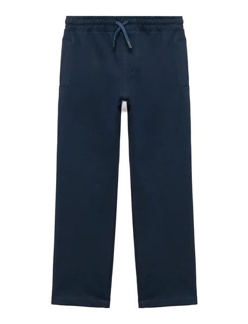 Cotton Drawstring Joggers Mango Navy