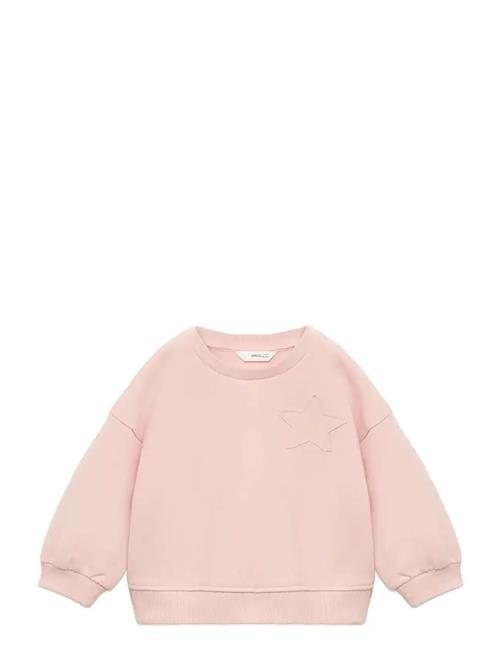 Sweatshirt With Embroidered Star Mango Pink