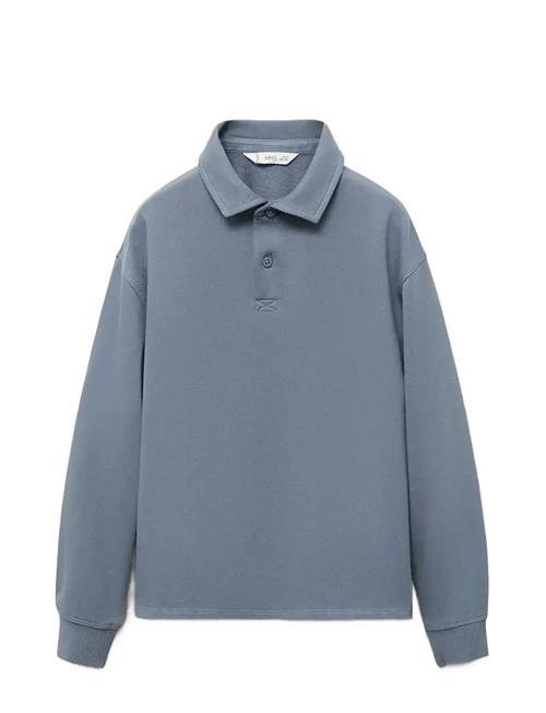 Polo-Neck Sweatshirt Mango Blue
